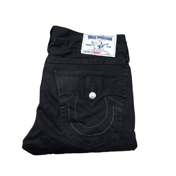 Vintage True Religion Jeans Size 34 STRAIGHT Black - Picture 2 of 6